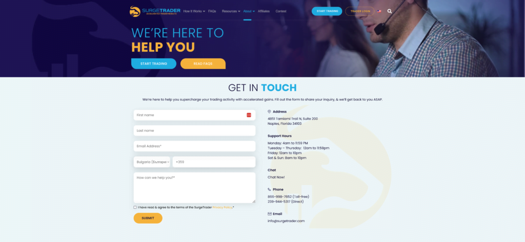 Support bei SurgeTrader